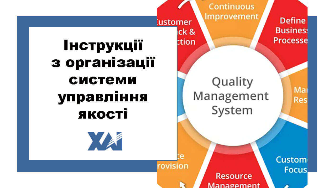 Інструкції з організації системи управління якості
