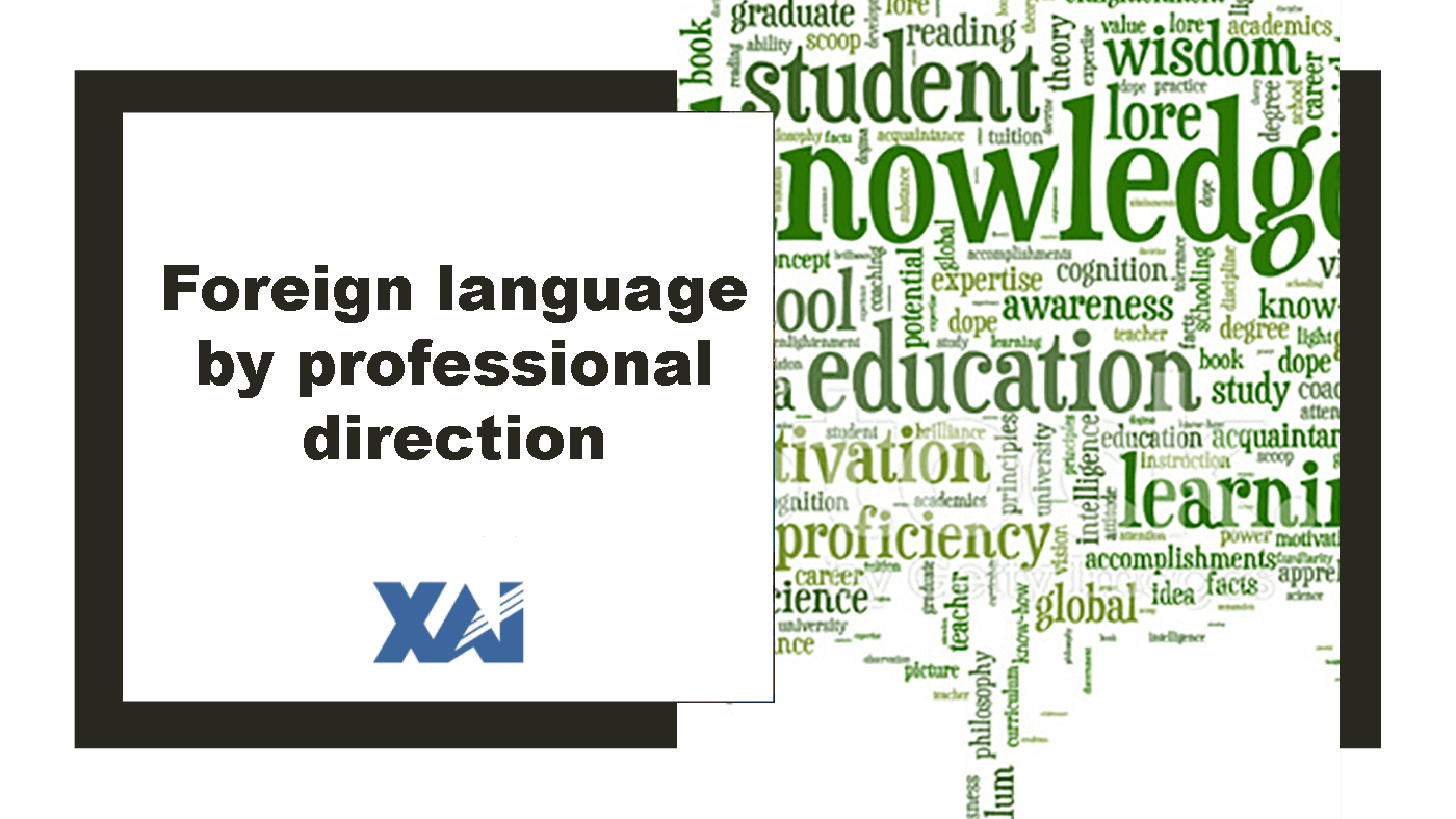 Foreign language by professional direction