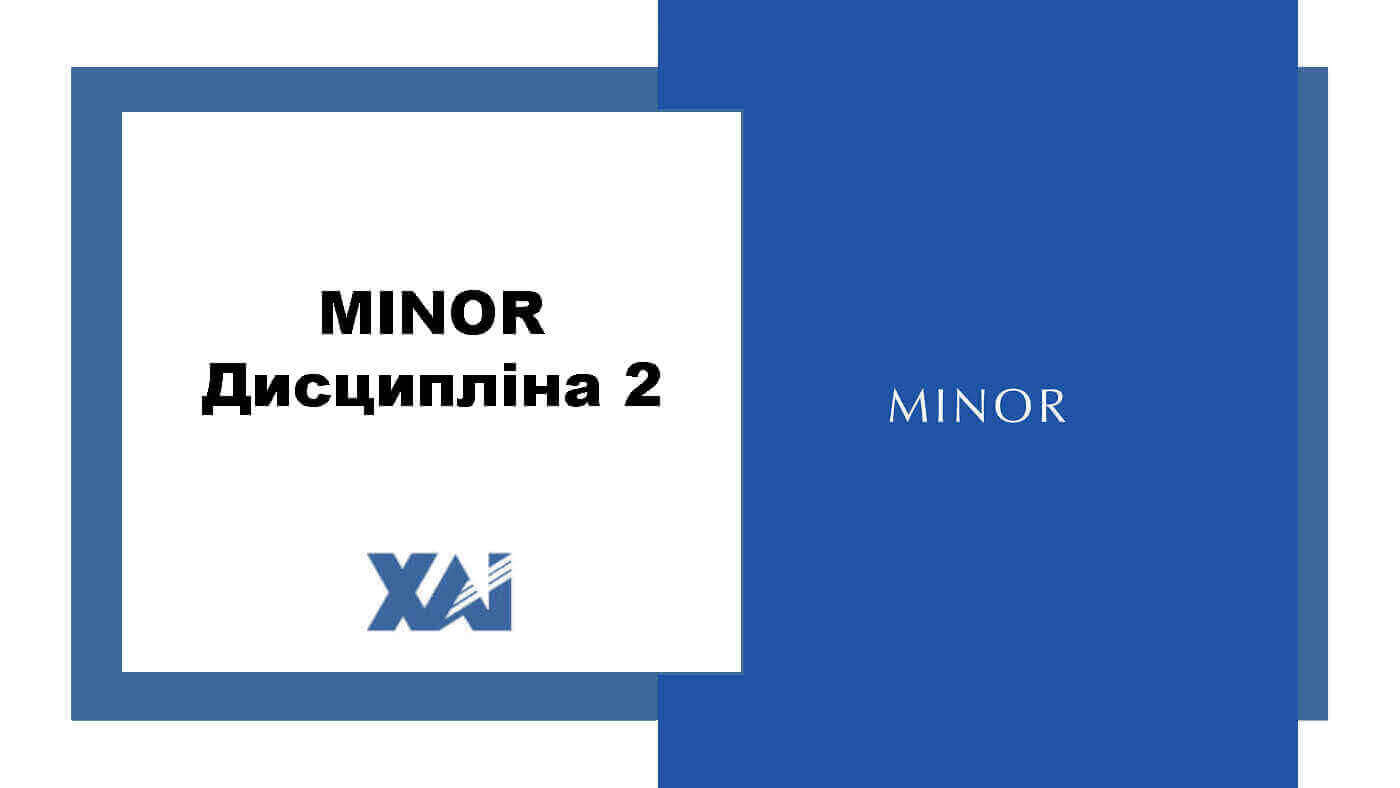 MINOR дисципліна 2