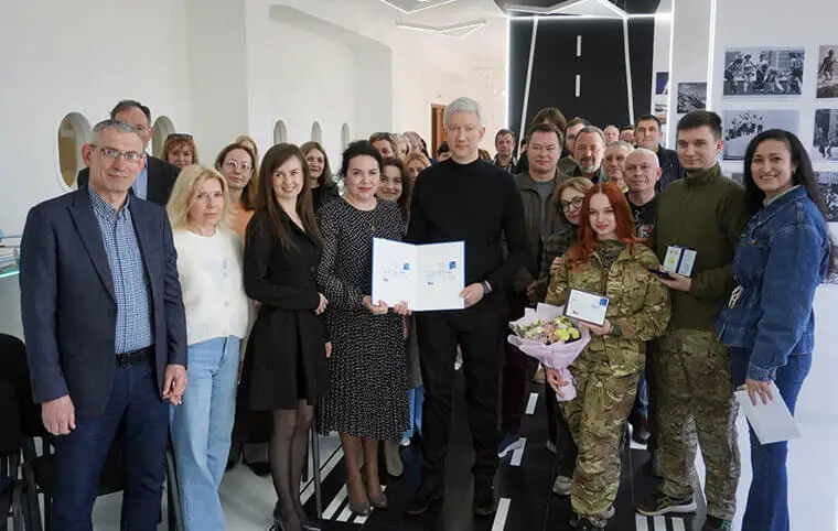 Погашення марки, випущеної з нагоди 95-річчя ХАІ Погашення марки, випущеної з нагоди 95-річчя ХАІ