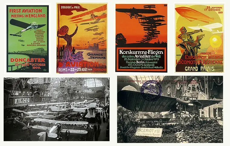 Перша авіаційна виставка у Великому палаці (Grand Palais) в Парижі Перша авіаційна виставка у Великому палаці (Grand Palais) в Парижі