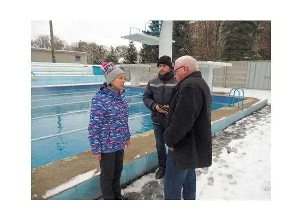Відкриття оновленого басейну Відкриття оновленого басейну