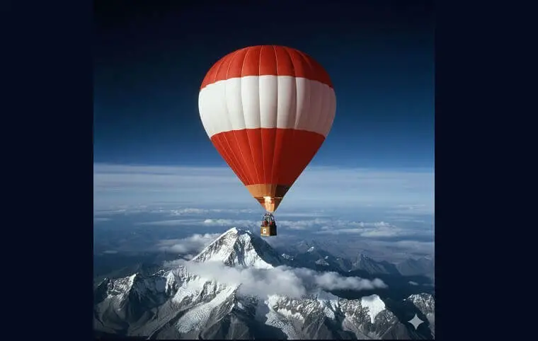Перший у світі політ над Еверестом на повітряній кулі Перший у світі політ над Еверестом на повітряній кулі
