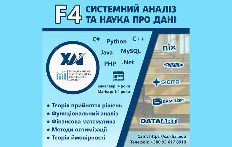 Знайомтесь, кафедра вищої математики та системного аналізу