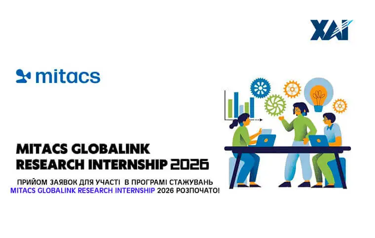 Програма стажувань Mitacs Globalink Research Internship 2026 Програма стажувань Mitacs Globalink Research Internship 2026