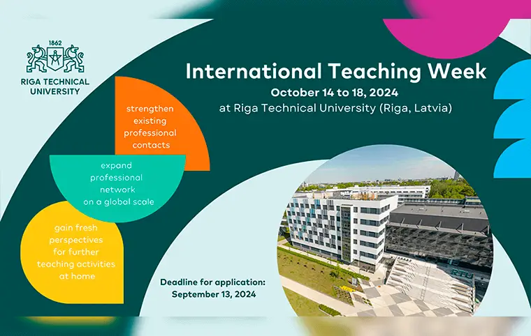 1st International Teaching Week at Riga Technical University 1st International Teaching Week at Riga Technical University