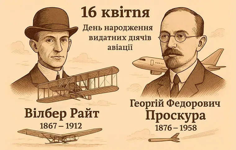 Пам’яті Вілбера Райта та Георгія Федоровича Проскури Пам’яті Вілбера Райта та Георгія Федоровича Проскури