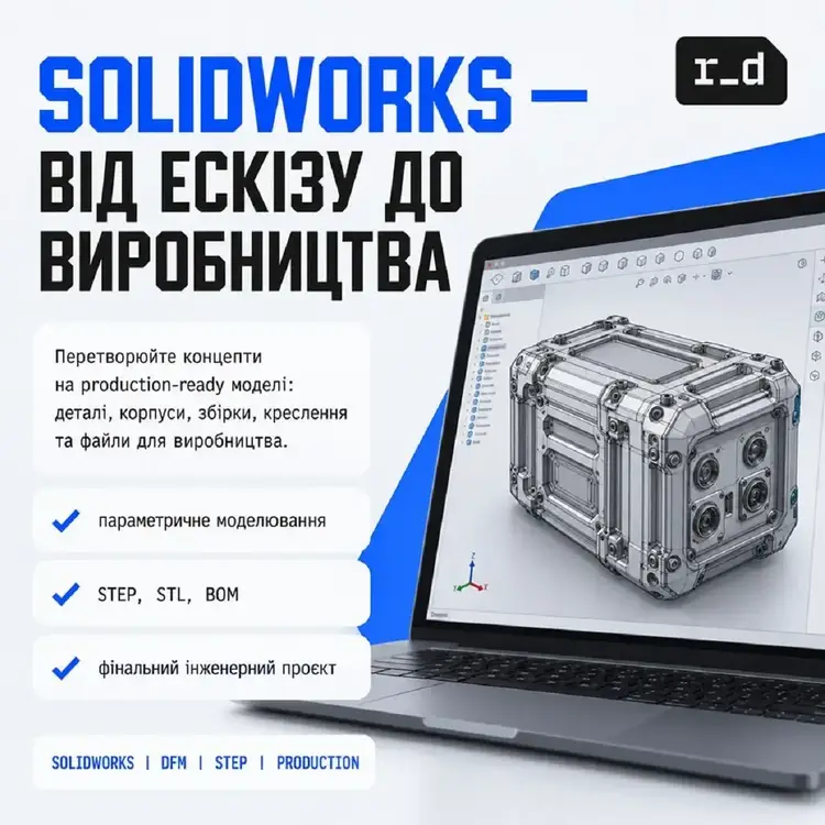 Онлайн-курс «3D-моделювання в SolidWorks